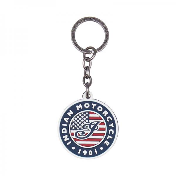 US FLAG LOGO RUBBER KEYRING