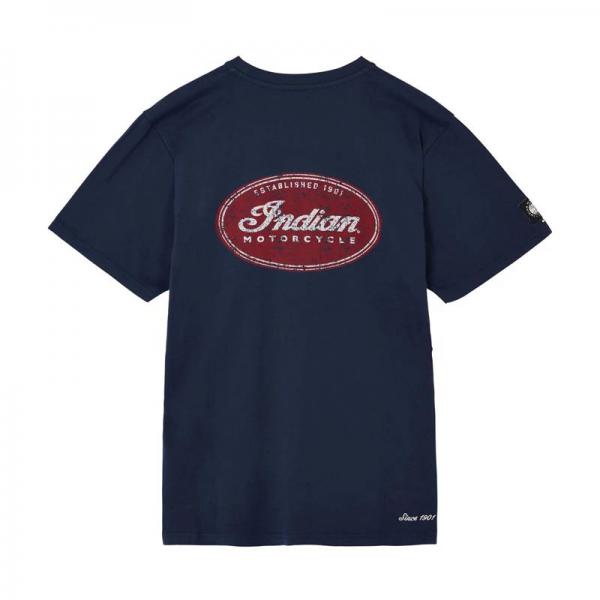 MENS OVAL LOGO T-SHIRT - NAVY