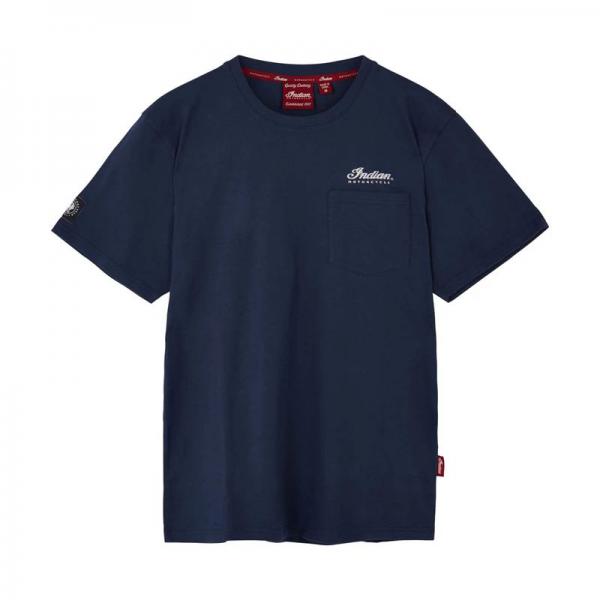 MENS OVAL LOGO T-SHIRT - NAVY