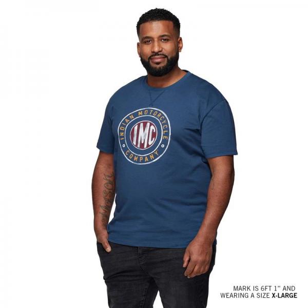 MENS COLORED IMC LOGO T-SHIRT - BLUE