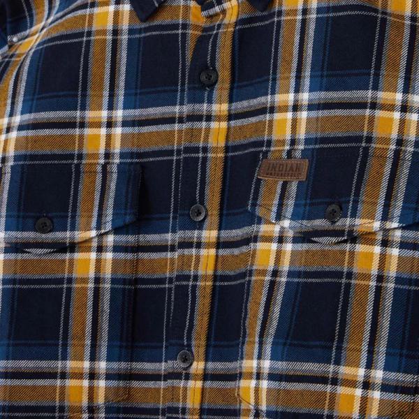 MENS KANSAS PLAID SHIRT - NAVY