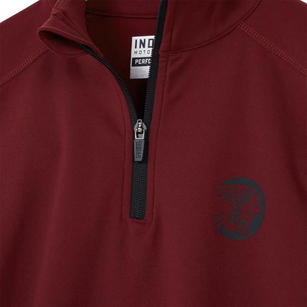 WOMENS SLEEVE PRINT ATHLETE QUARTER ZIP - PORT