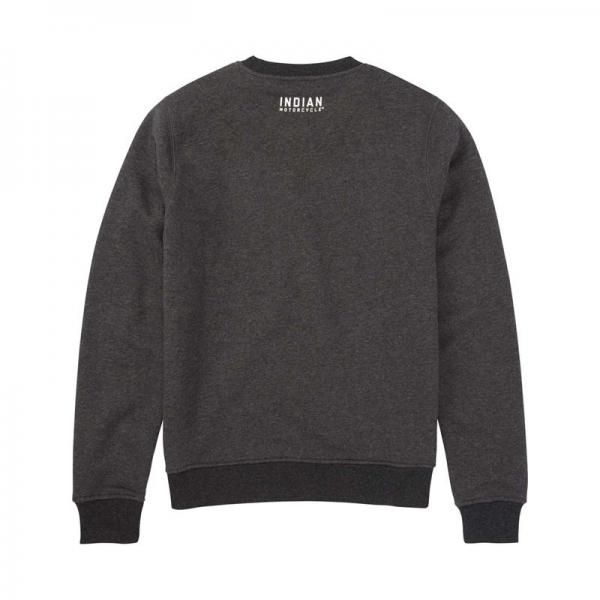 WOMENS CONTRAST RIBBED SWEATSHIRT - GRAY