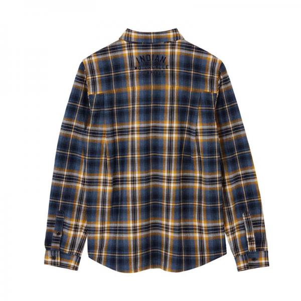 WOMENS KANSAS PLAID SHIRT - NAVY