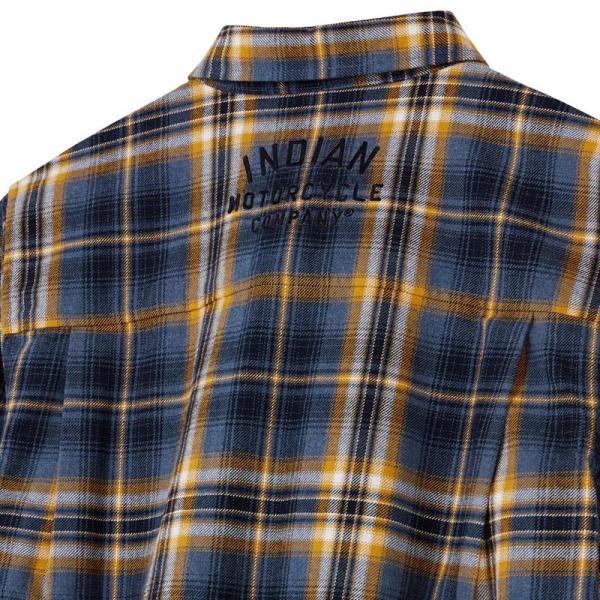 WOMENS KANSAS PLAID SHIRT - NAVY