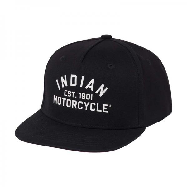 ESTABLISHED 1901 FLAT PEAK CAP - BLACK