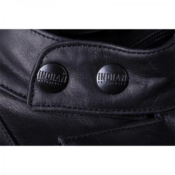 MENS LEATHER DENTON JACKET - BLACK