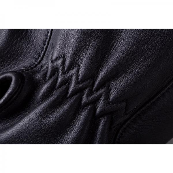 MENS DEERSKIN STRAP GLOVE - BLACK