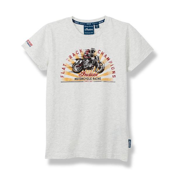 YOUTH BIKE RACING T-SHIRT - GRAY