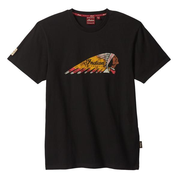 MENS SHORT SLEEVE COLOR LOGO T-SHIRT - BLACK