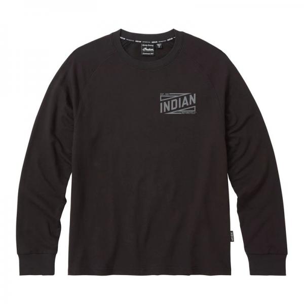 MENS GRAPHIC LONG SLEEVE TEE - BLACK