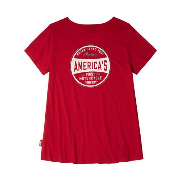 WOMENS AMERICAS FIRST T-SHIRT - RED