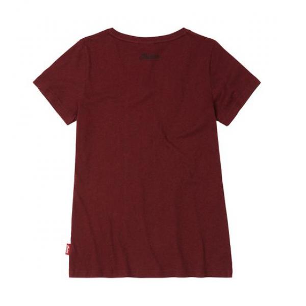 WOMENS MARL TEE - PORT