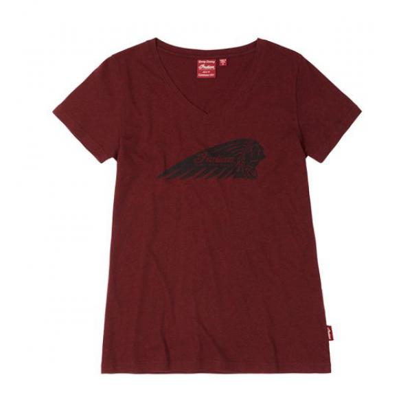 WOMENS MARL TEE - PORT