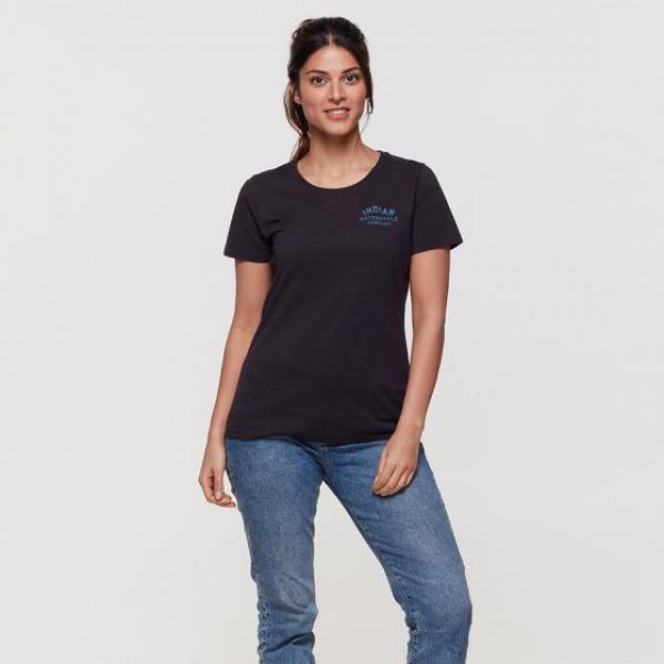 WOMENS BLUE GRAPHIC TEE - BLACK