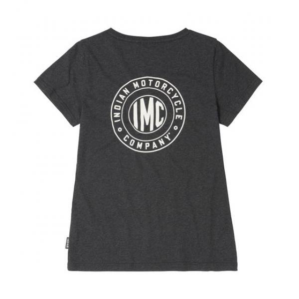 WOMENS IMC CIRCLE LOGO TEE - CHARCOAL