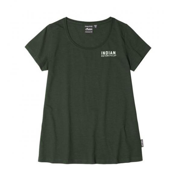 WOMENS RHOMBUS T-SHIRT - DARK KHAKI