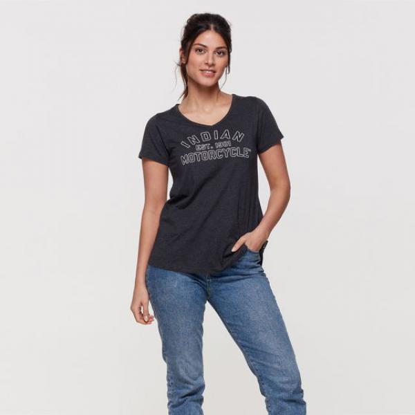 WOMENS MARL EST. 1901 TEE - BLACK