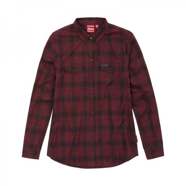 WOMENS DENVER PLAID SHIRT - PORT