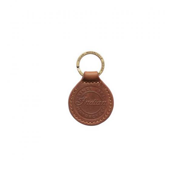 CIRCLE LEATHER KEY RING