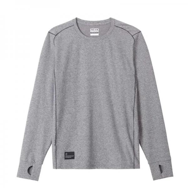 MENS LONG SLEEVE THUMBHOLE ATHLETE T-SHIRT - GRAY