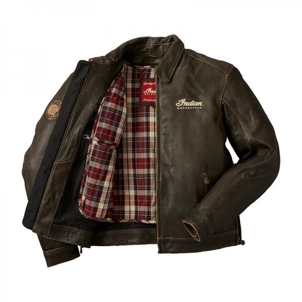 MENS CLASSIC JACKET 2 CE - BROWN LEATHER