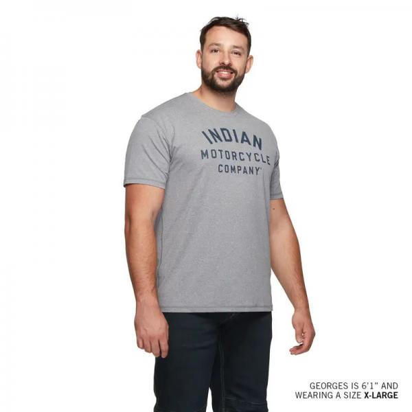 MENS ATHLETE LOGO PRINT T-SHIRT - GRAY