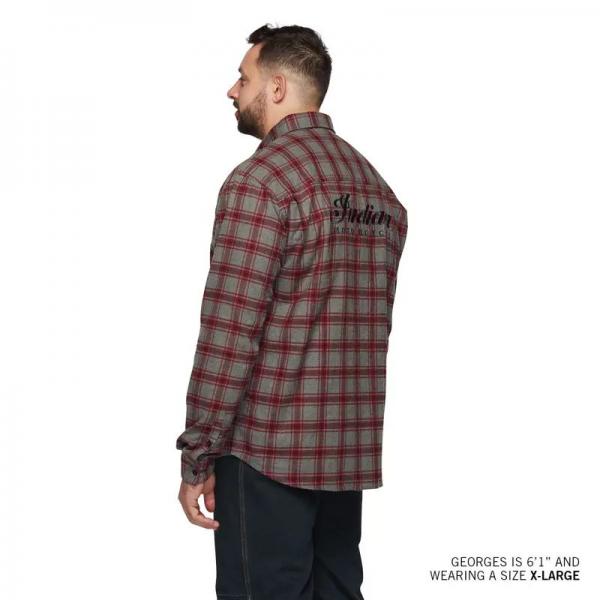 MENS PHOENIX PLAID SHIRT - GRAY