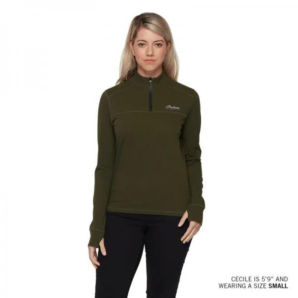 WOMENS ATHLETE SCRIPT LOGO TOP - GREEN