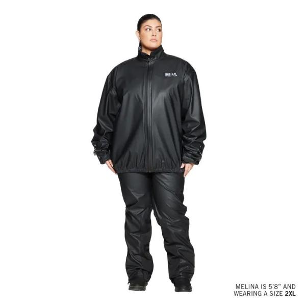 UNISEX RAIN SUIT JACKET - BLACK