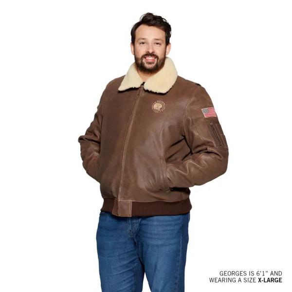 MENS FLYING JACKET - BROWN