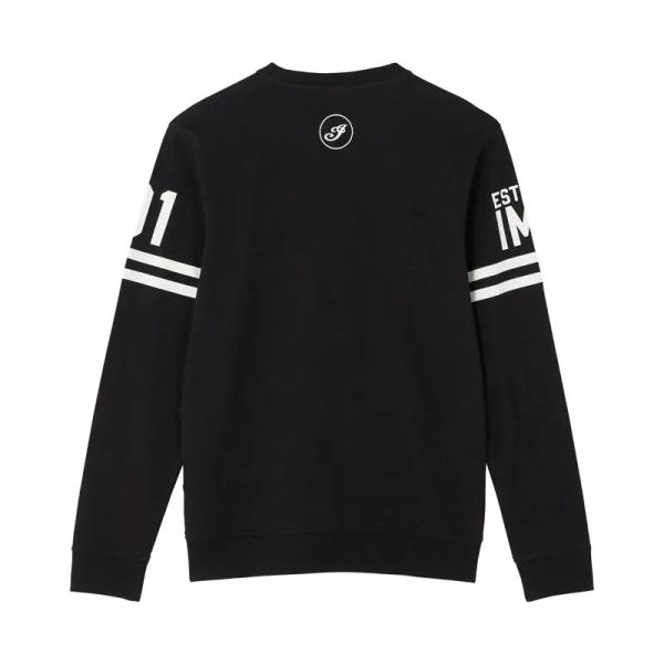 MENS IMC 1901 STRIPES LONGSLEEVE T-SHIRT- BLACK