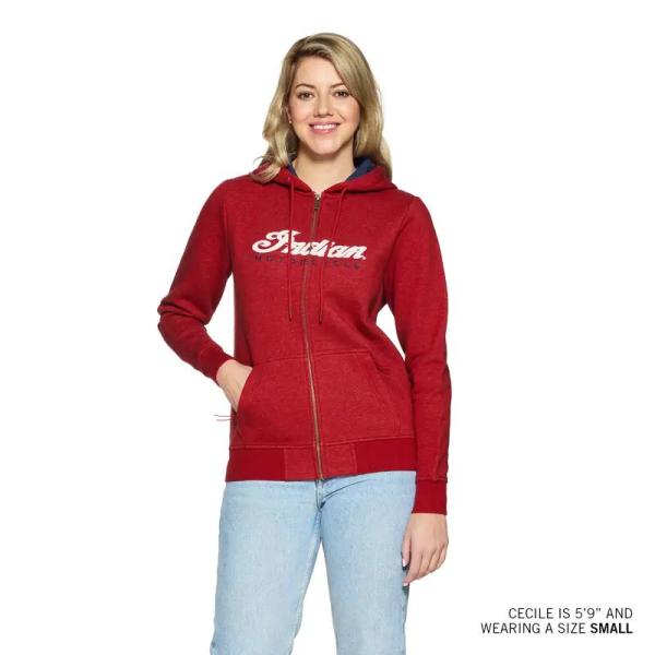 WOMENS USA FLAG HOODIE - RED