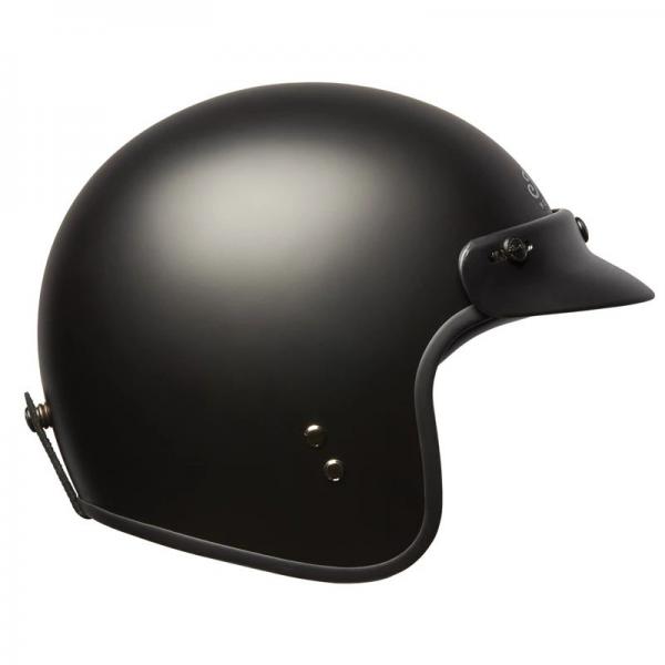 RETRO OPEN FACE HELMET V2 - MATTE BLACK