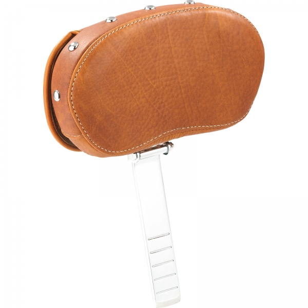 DISTRESSED TAN STUDDED MOTORCYCLE DRIVER BACKREST