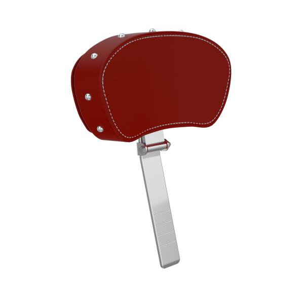 RED STUDDED MOTORCYCLE DRIVER BACKREST