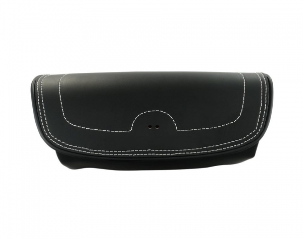 BLACK LEATHER HANDLEBAR BAG