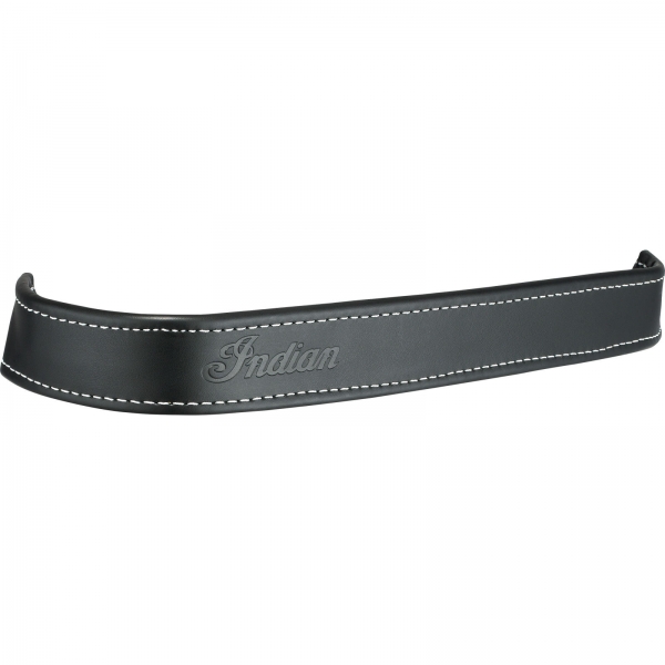 BLACK LEATHER MOTORCYCLE FLOORBOARD TRIM NO FRINGE NO STUDS