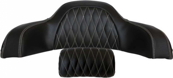 TRUNK BACKREST PADS - LEATHER, BLACK