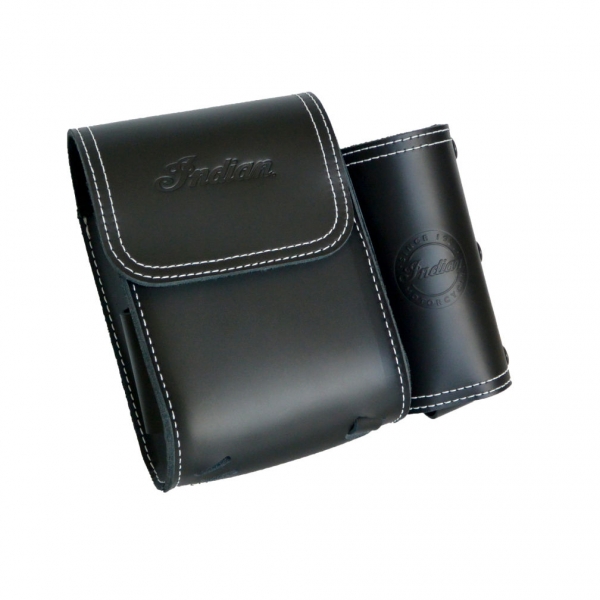 Leather Rear Highway Bar Bag - Black