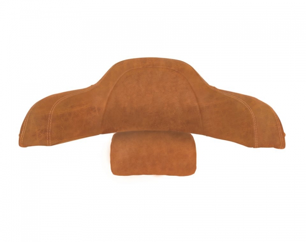 TRUNK BACKREST PADS - LEATHER, NON-QUILTED, DESERT TAN