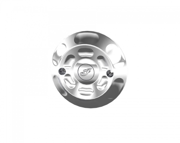 BILLET STATOR COVER - INDIAN SCOUT - CHROME