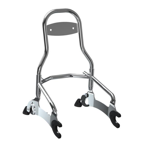 PASSENGER QUICK-RELEASE BACKREST - 12-INCH - CHROM