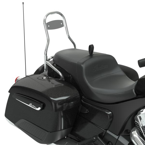 PASSENGER QUICK-RELEASE BACKREST - 12-INCH - CHROME