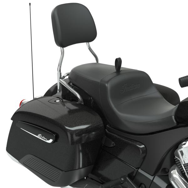 PASSENGER QUICK-RELEASE BACKREST - 12-INCH - CHROM