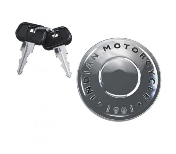 LOCKING FUEL CAP - CHROME