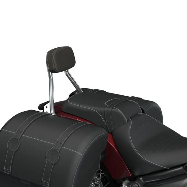 SYNDICATE LOW PROFILE PASSENGER BACKREST - CHROME - SCOUT 1250