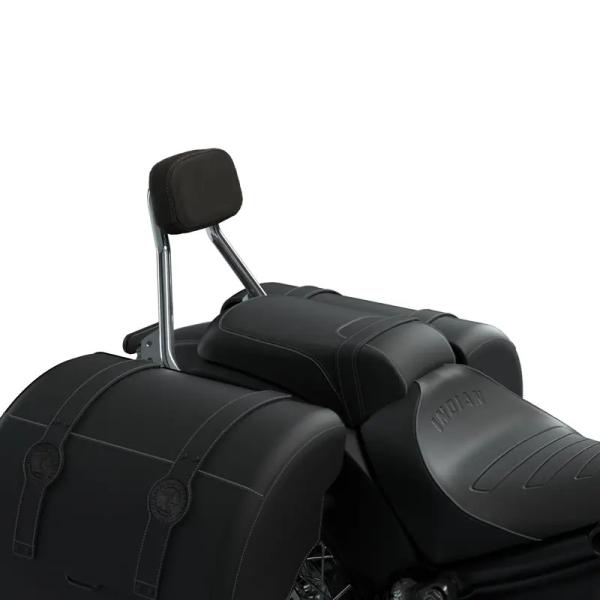 RIDER/PASSENGER SPORT BACKREST PAD - BLACK - SCOUT 1250