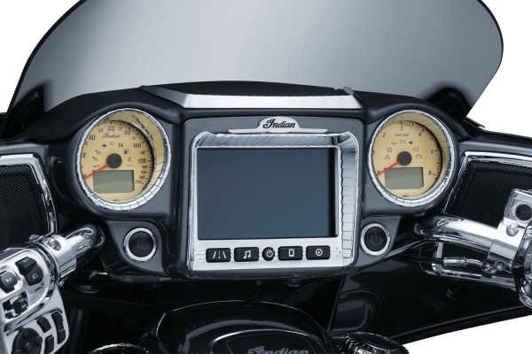 Aztec Gauge Cluster Accents - Ride Command - Chrome