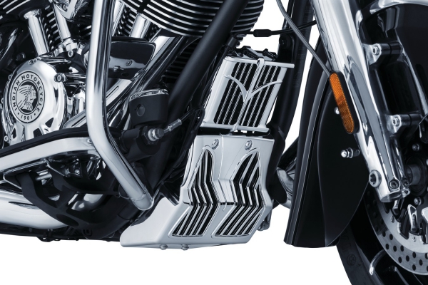 Chin Fairing - Satinschwarz - Indian Chief